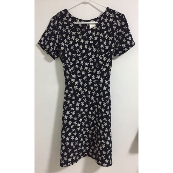Brandy Melville Dresses & Skirts - Vintage Navy Floral Dress Sz S/M